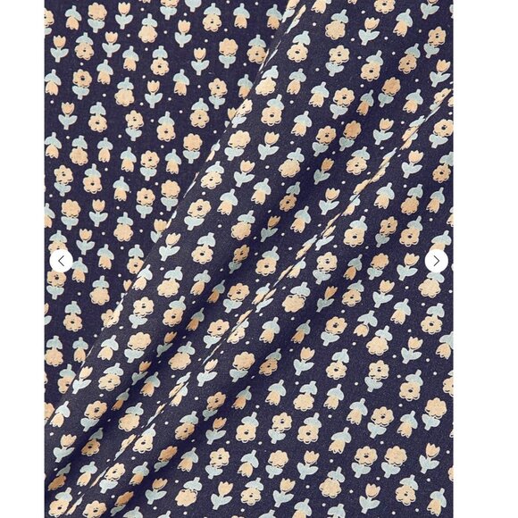 NWOT RE/DONE Women's Blue Floral-print Cotton-blend Jersey Mini Dress - Picture 3 of 7